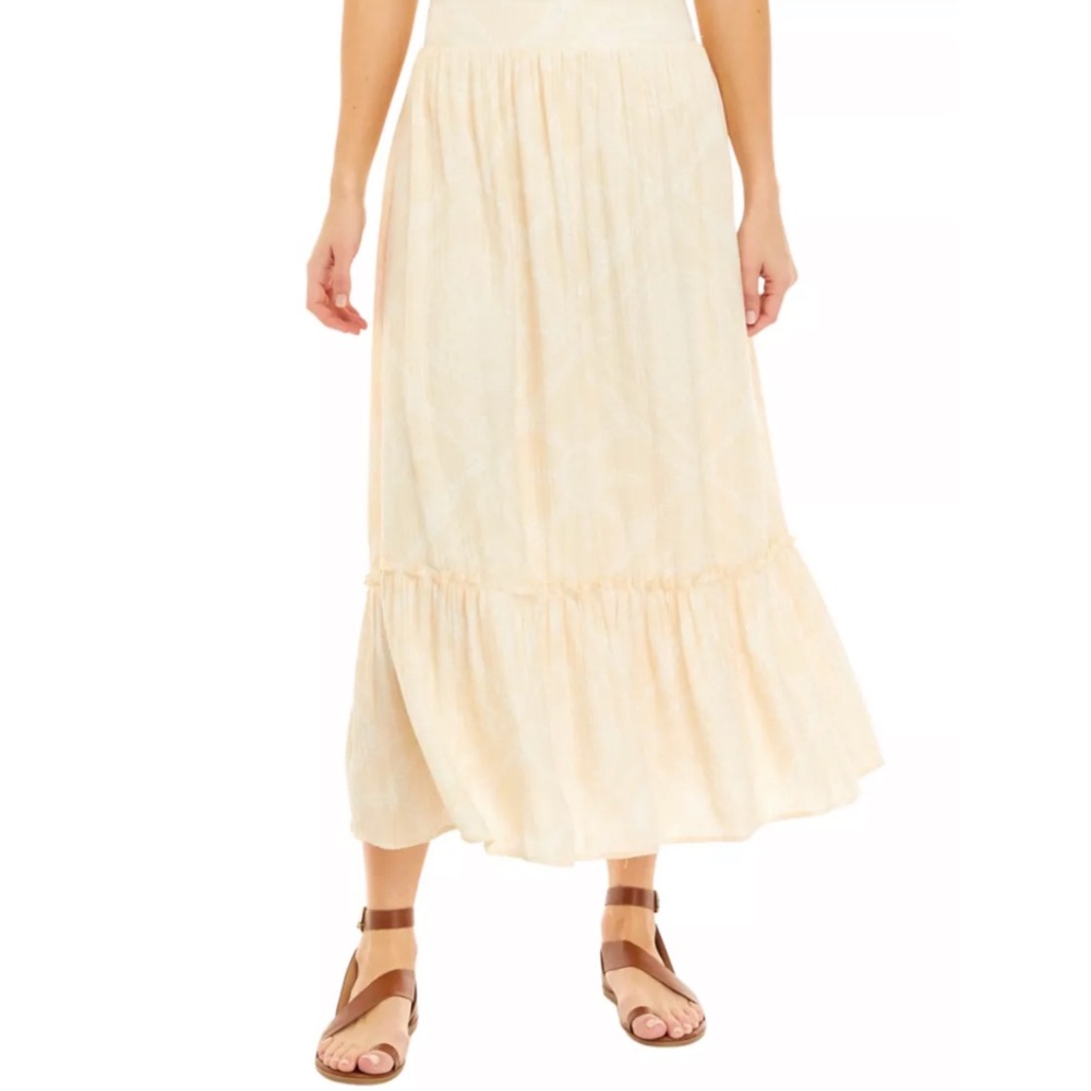 Chic Cream Maxi Skirt